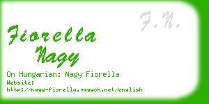 fiorella nagy business card